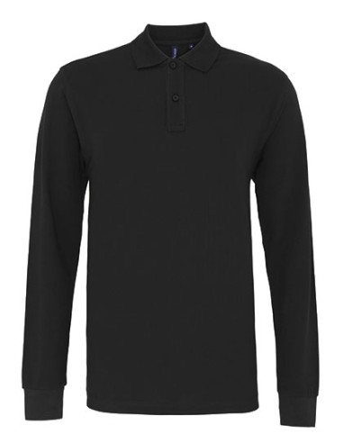 ASQ-AQ030-Mens Classic Fit Long Sleeved Polo